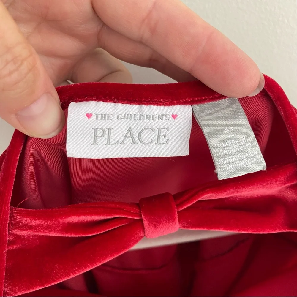 The Children's Place Red Velour Dress